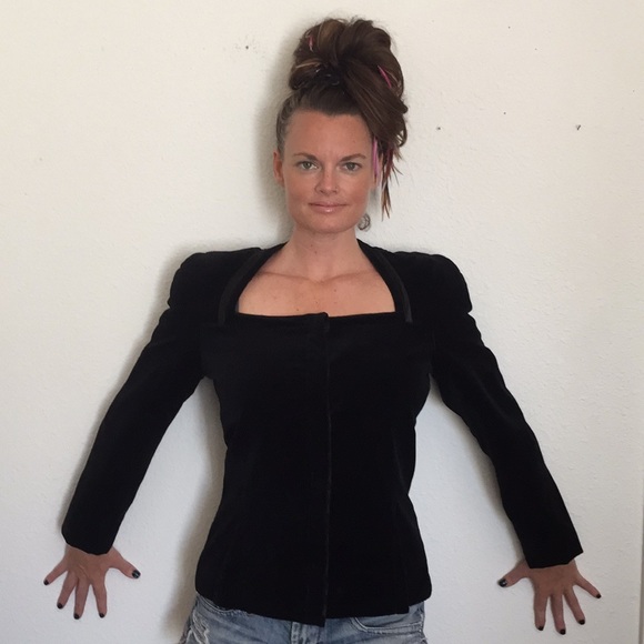 Versace Jackets & Blazers - Vintage Gianni Versace Black Velvet Jacket